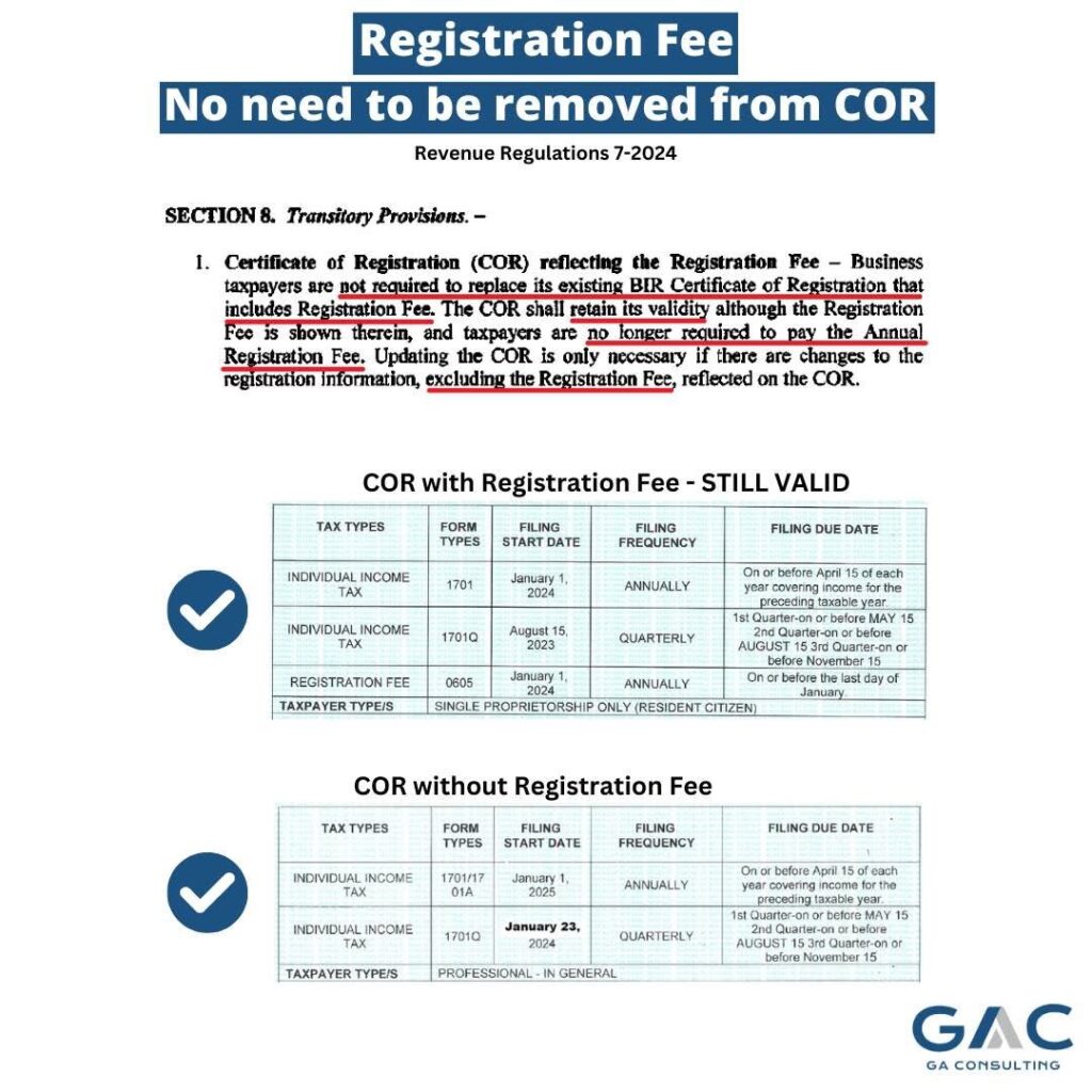 Tax Reminder: No More ₱500 BIR Annual Registration Fee, COR Still Valid, No Need To Update! (--A Big Relief)